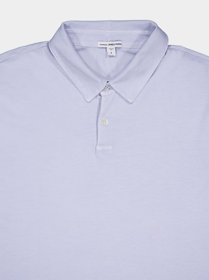 James PerseShort-Sleeved Classic Blue Polo Shirt at Fashion Clinic