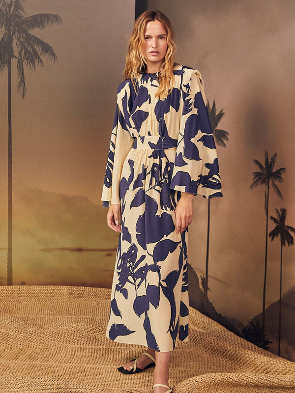 Johanna OrtizAncient Tropics Midi Dress at Fashion Clinic