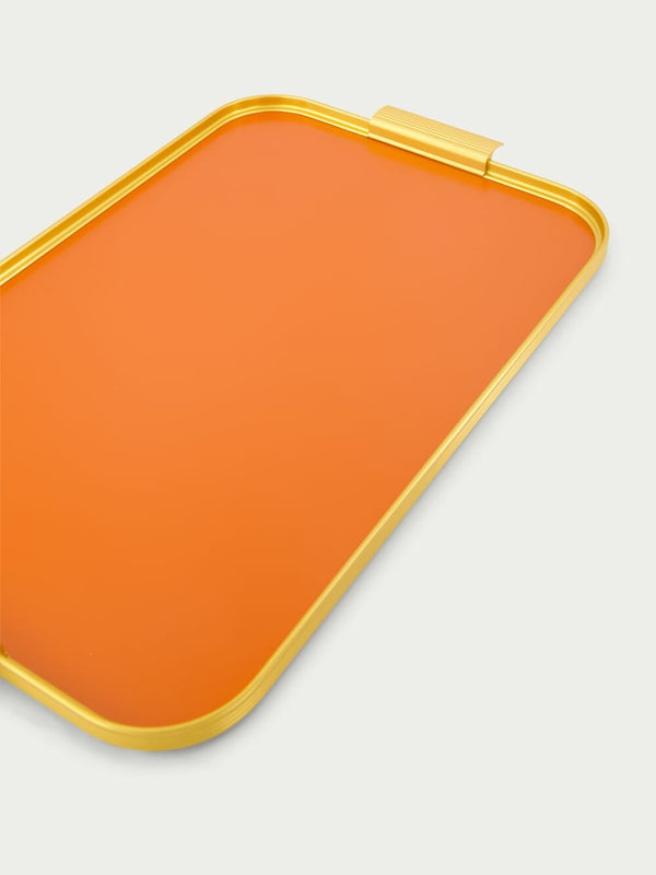 KaymetRibbed Orange Tray at Fashion Clinic