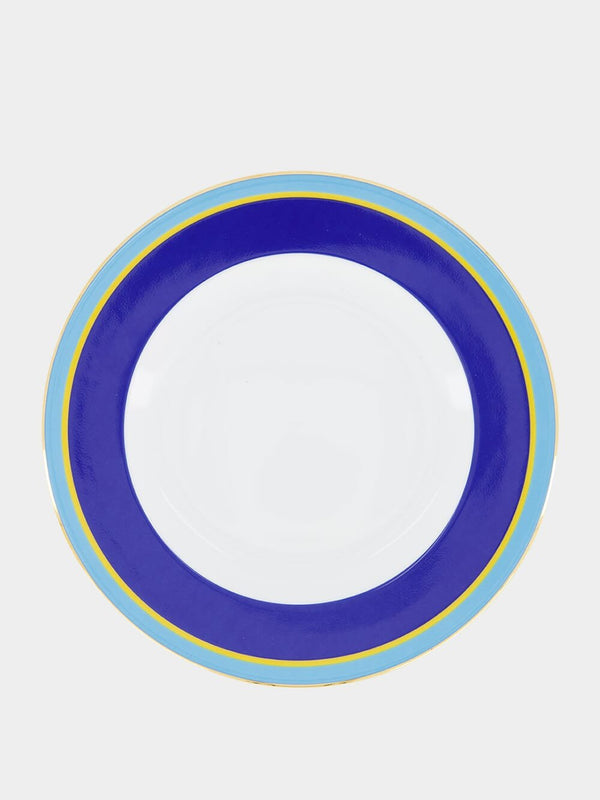 La DoubleJBlue Rainbow Porcelain Set of 2 Dinner Plates at Fashion Clinic