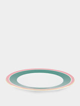 La DoubleJGreen Rainbow Porcelain Set of 2 Dinner Plates at Fashion Clinic
