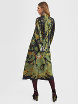La DoubleJMagnifico Silk Twill Midi Dress at Fashion Clinic