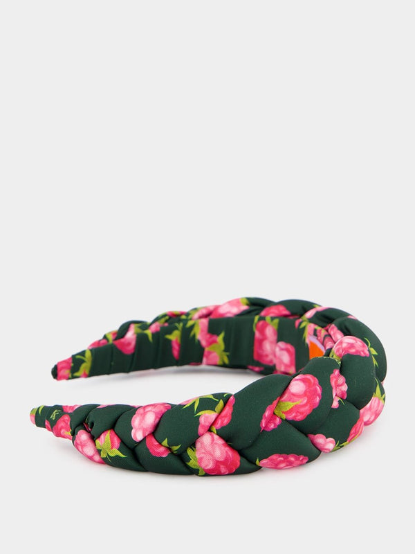 La DoubleJRapunzel Green braided headband at Fashion Clinic