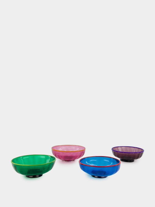 La DoubleJSet of 4 Murano Glass Nut Bowls at Fashion Clinic