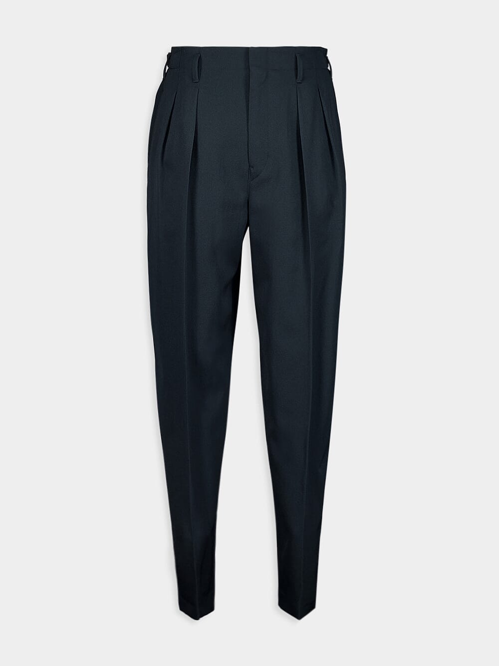LemairePleated Tapered Wool Pants at Fashion Clinic