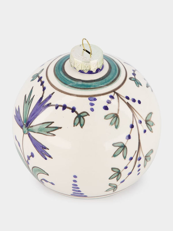 Les OttomansBlue and Green 10cm Christmas Ball at Fashion Clinic