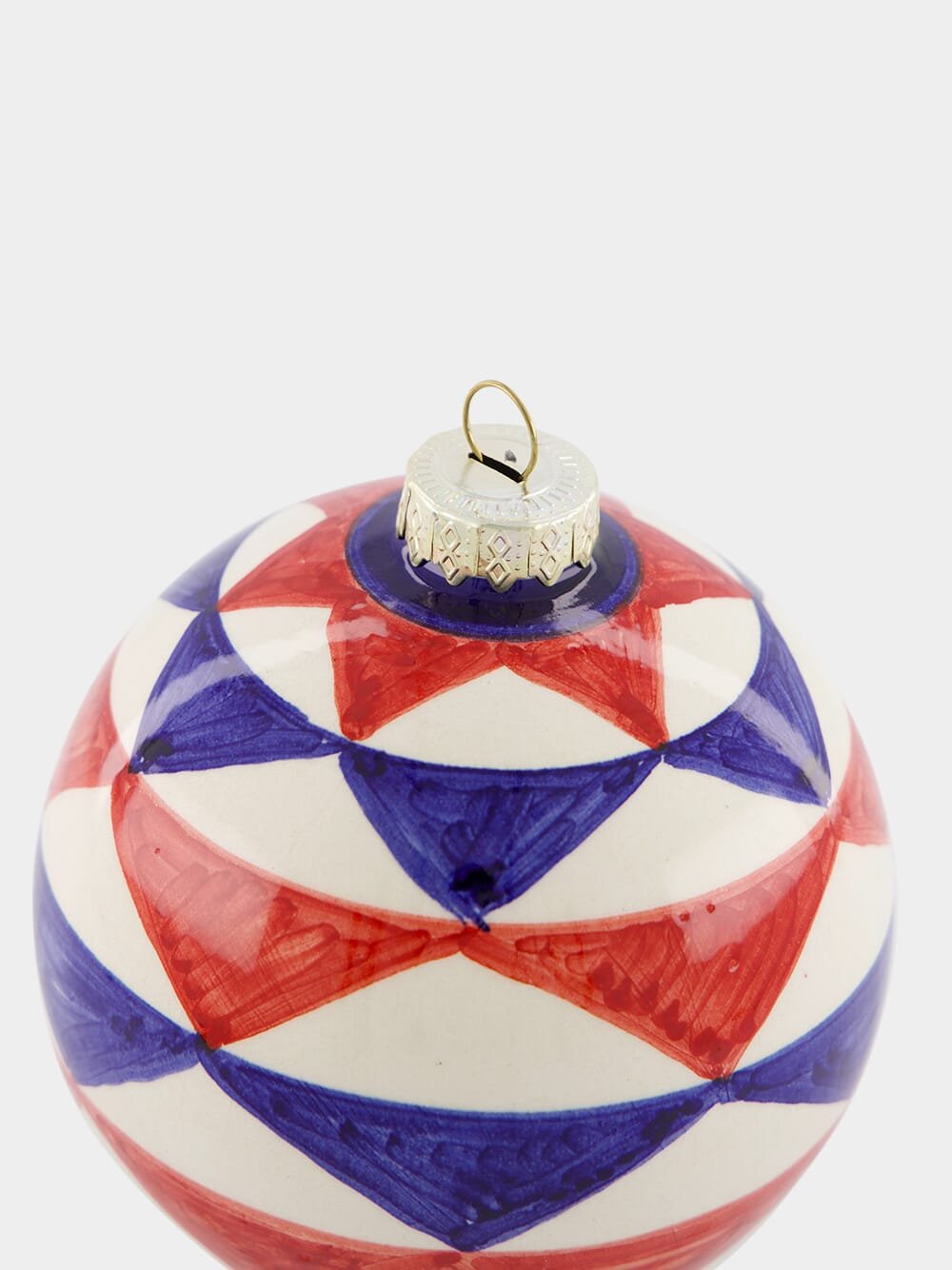 Les OttomansBlue and Red 10cm Christmas Ball at Fashion Clinic