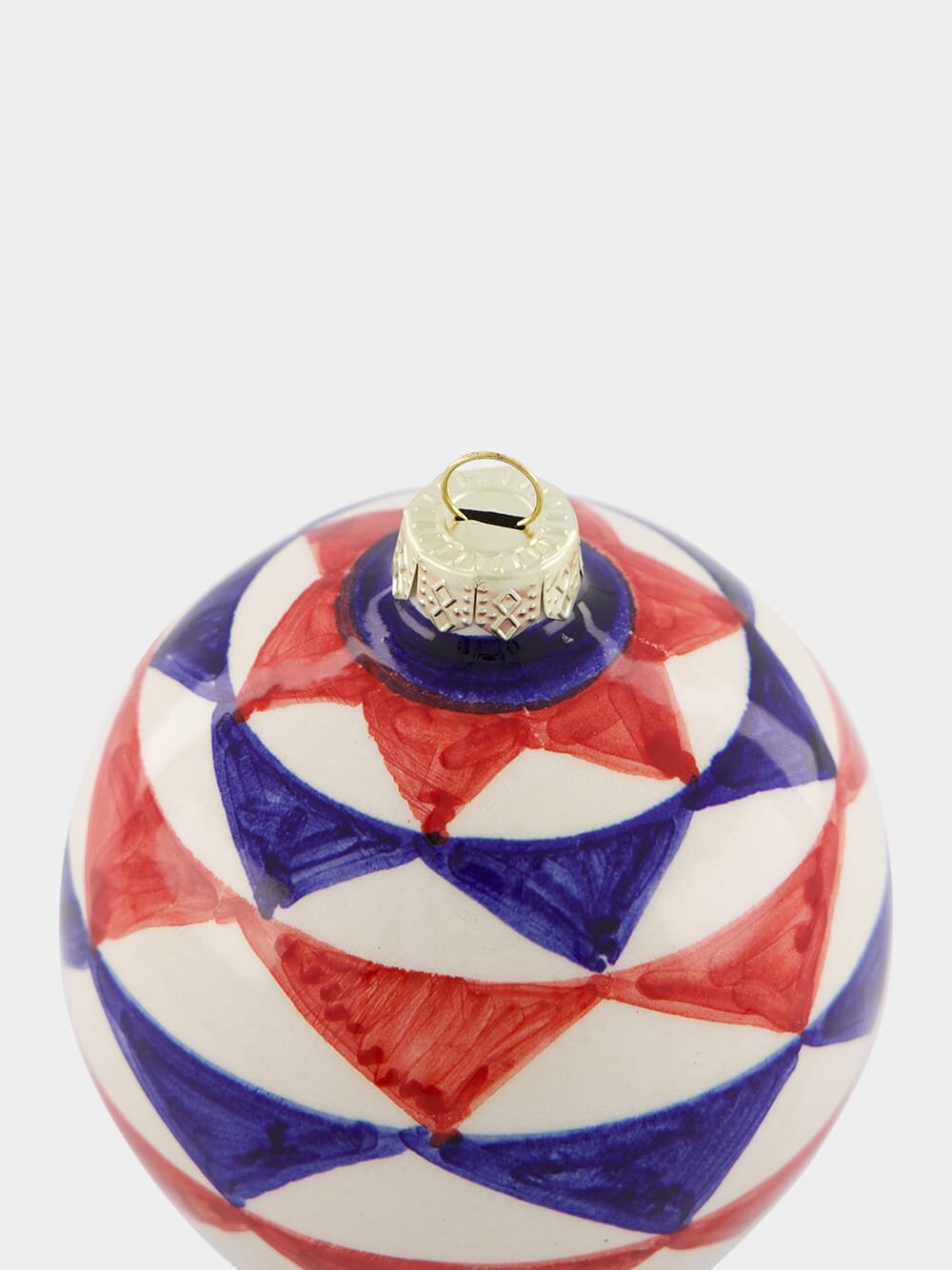 Les OttomansBlue and Red 8cm Christmas Ball at Fashion Clinic