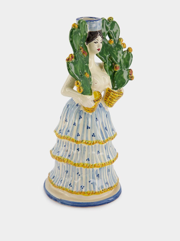 Les OttomansCactus Woman Porcelain Candle Holder at Fashion Clinic