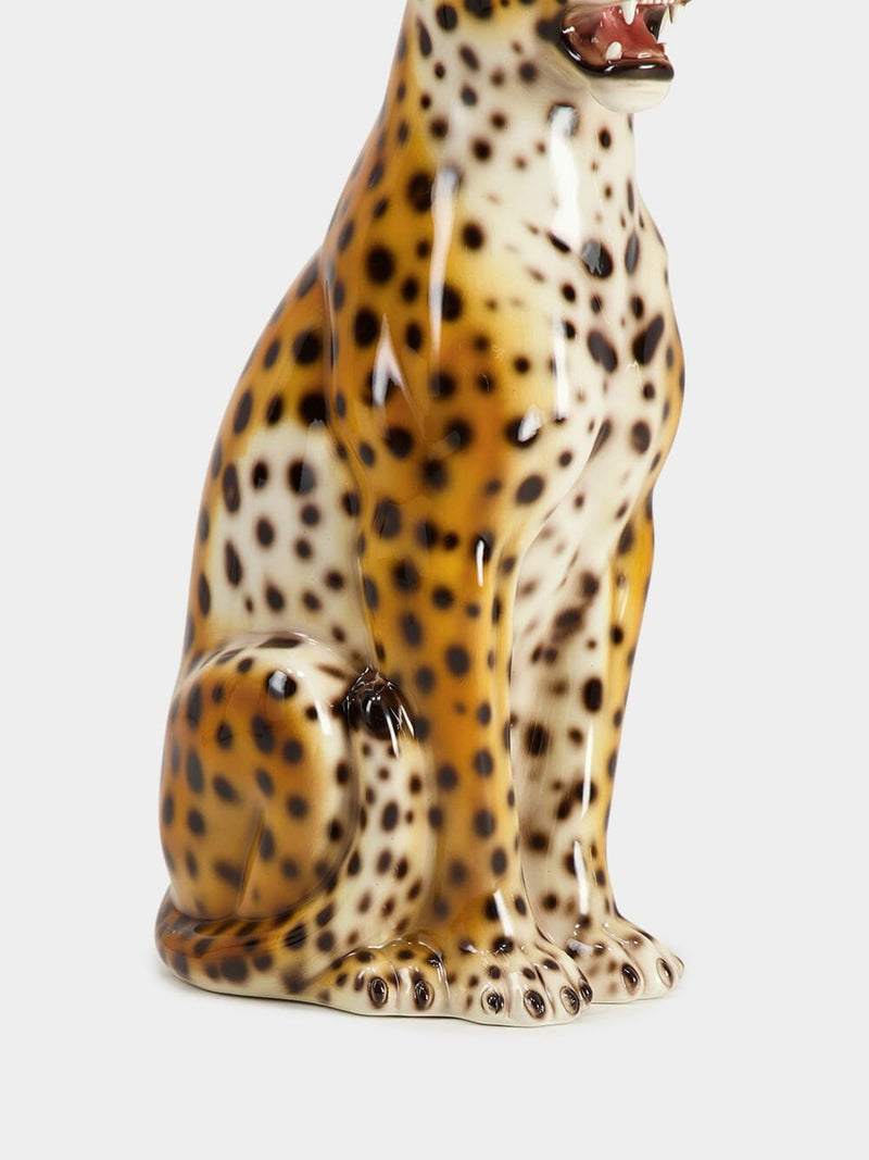 Les OttomansCeramic Large Leopard Sculpture at Fashion Clinic