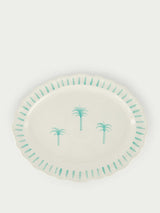 Les OttomansCeramic Palm Tropical Platter at Fashion Clinic