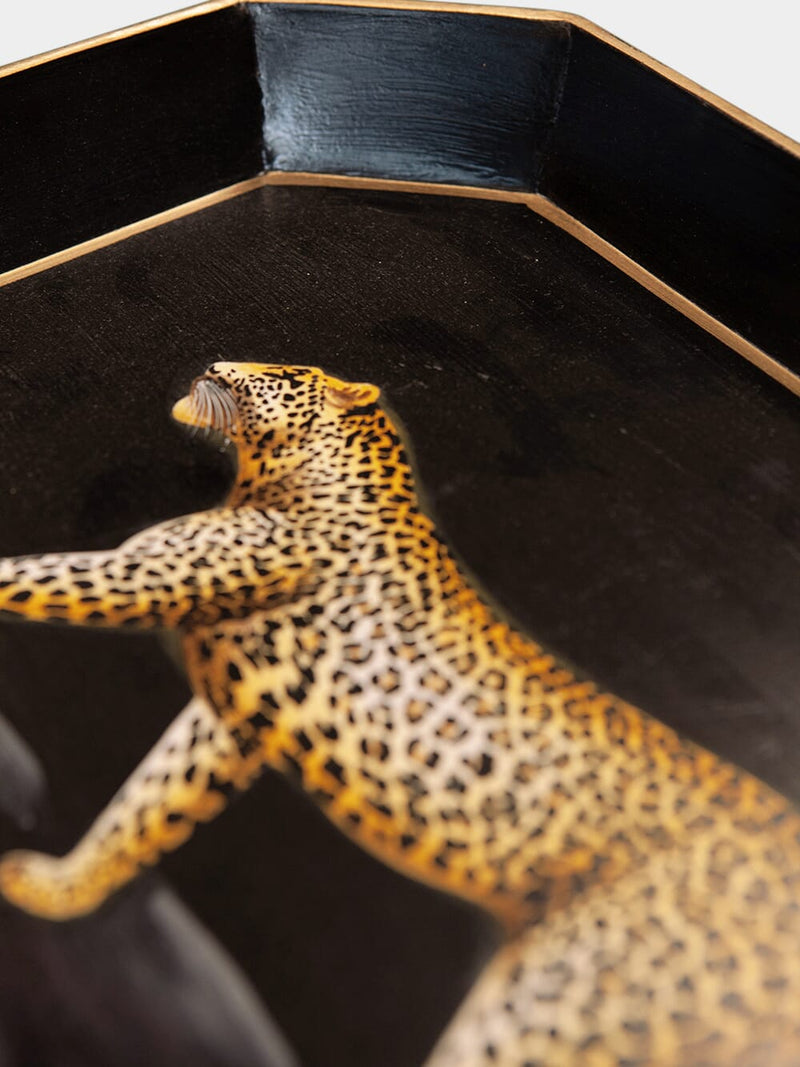 Les OttomansFauna iron tray Leopard 43cm at Fashion Clinic