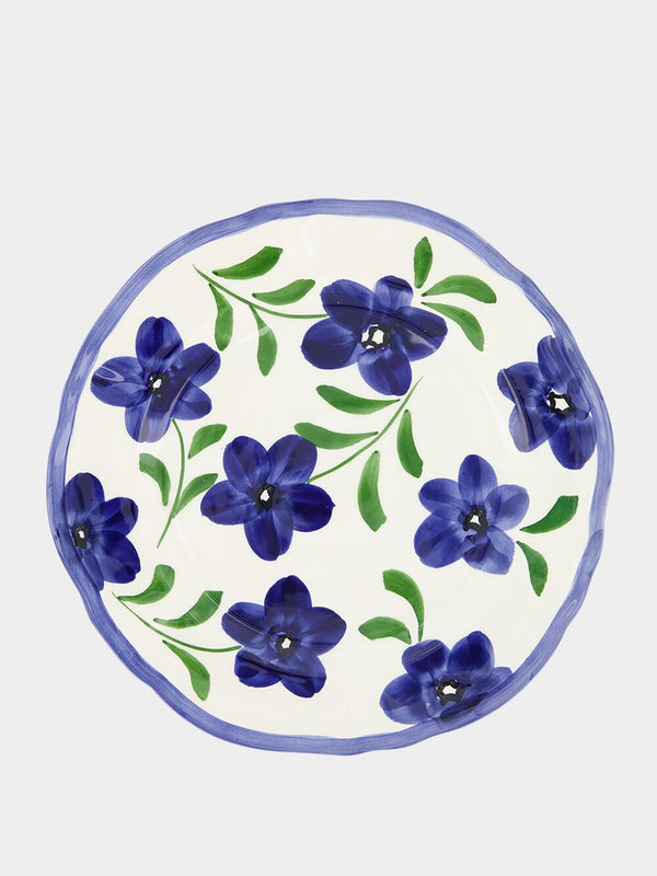 Les OttomansFloral-Print Ceramic Dinner Plate at Fashion Clinic