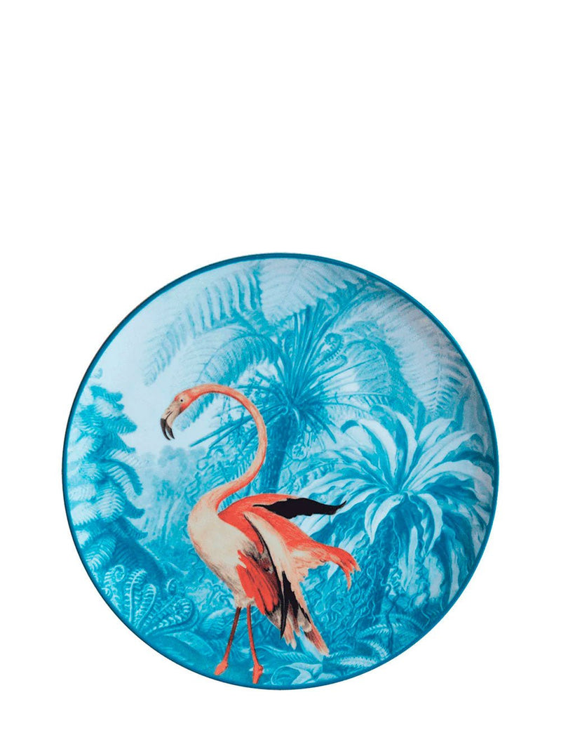 Les OttomansLa Menagerie Ottomane Flamingo dessert plate at Fashion Clinic