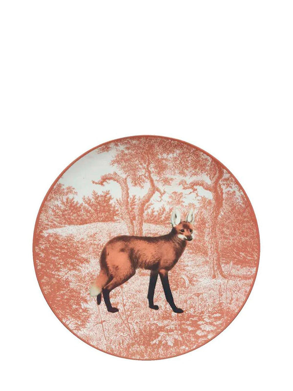Les OttomansLa Menagerie Ottomane Maned Wolf dessert plate at Fashion Clinic