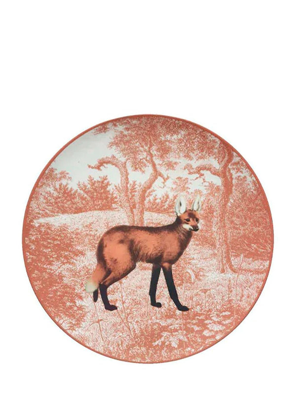 Les OttomansLa Menagerie Ottomane Maned Wolf Dinner plate at Fashion Clinic