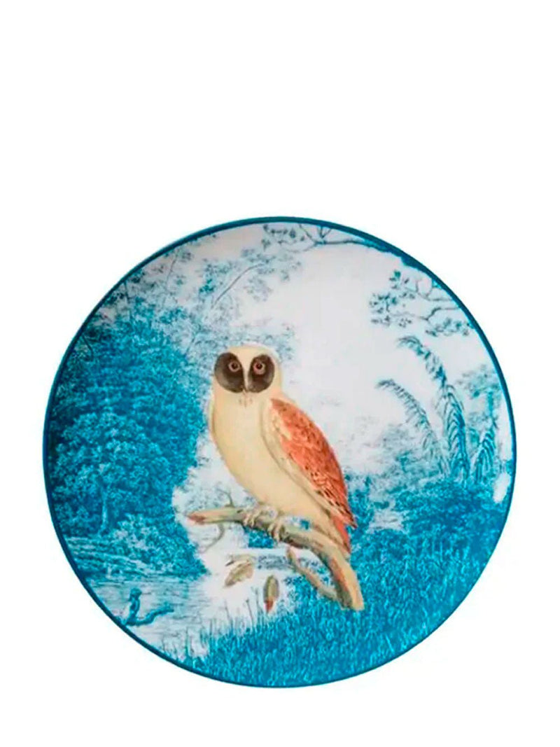 Les OttomansLa Menagerie Ottomane Owl dinner plate at Fashion Clinic