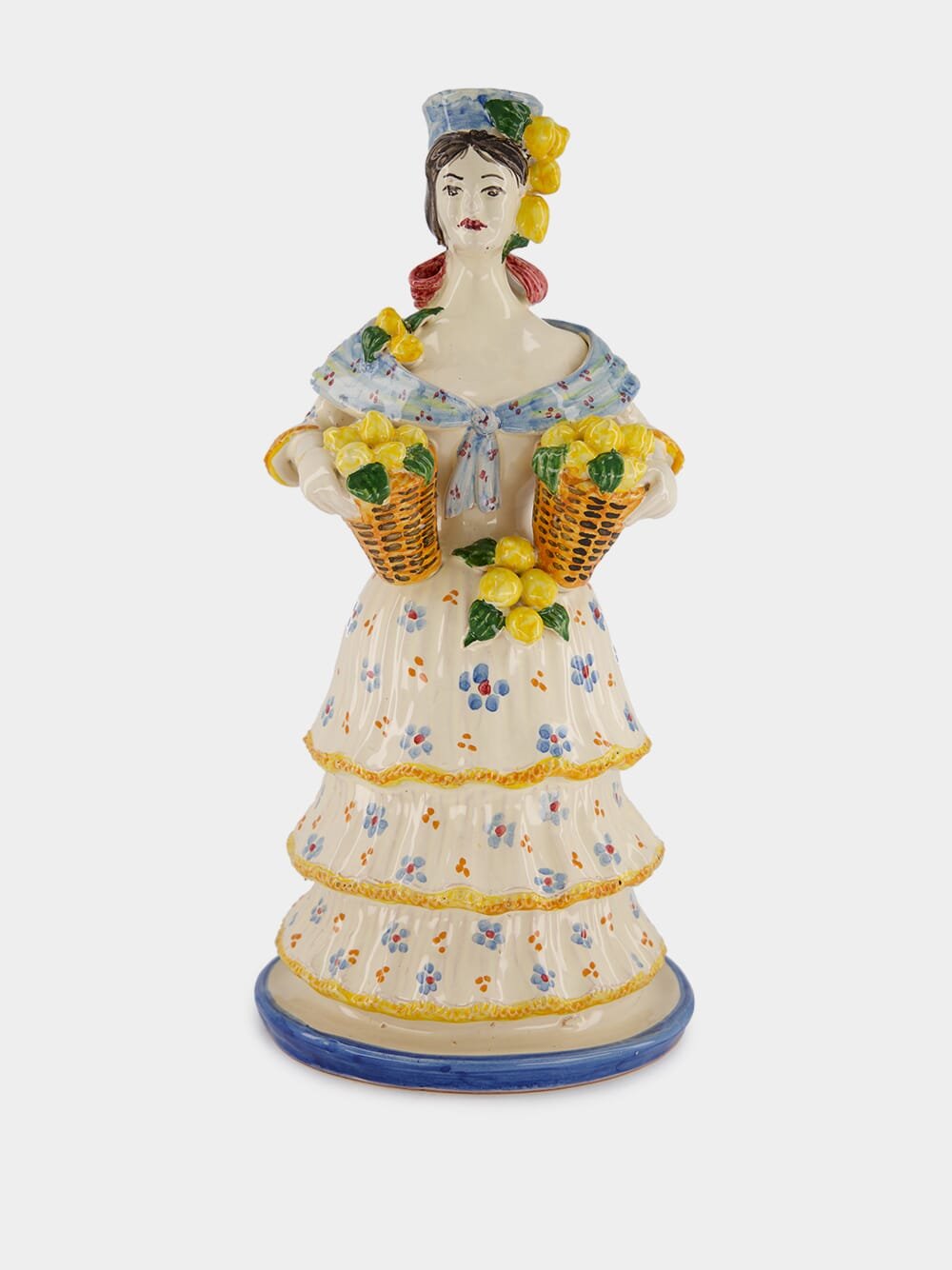 Les OttomansLemon Woman Porcelain Candle Holder at Fashion Clinic