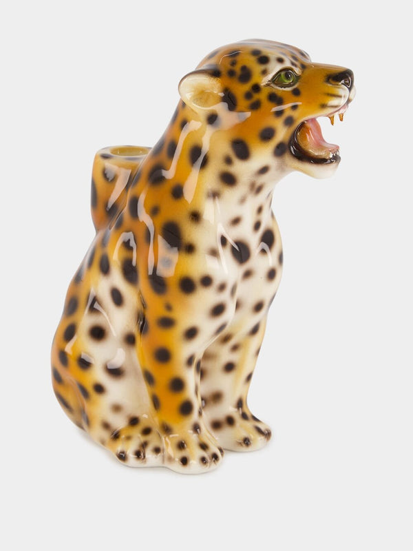 Les OttomansLeopard Ceramic Candle Holder at Fashion Clinic