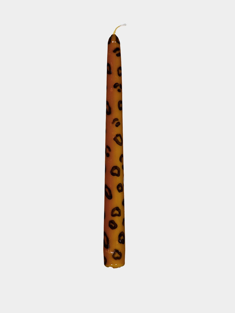 Les OttomansSet of Two Leopard Print Candlesticker at Fashion Clinic