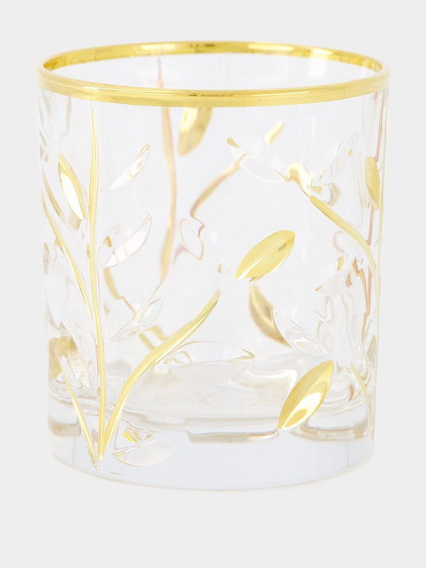 Les OttomansTumbler Gold Water Glass at Fashion Clinic