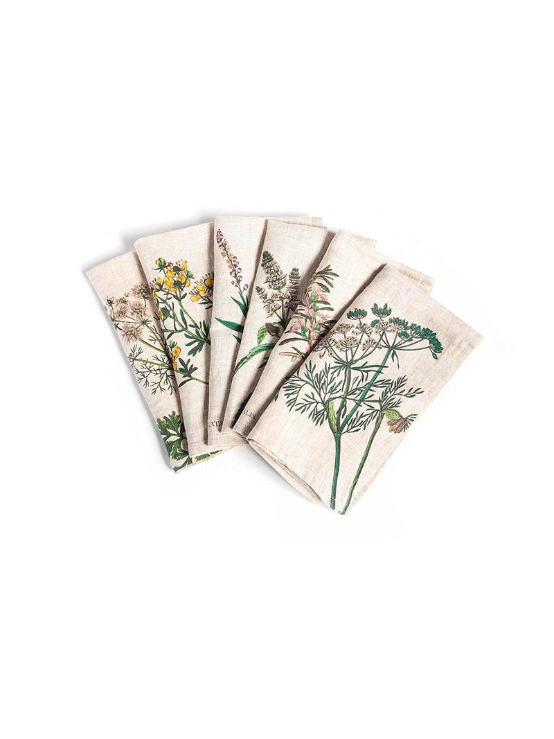 LinoroomHerbs and Spices napkins 45x45cm Set of 6 at Fashion Clinic