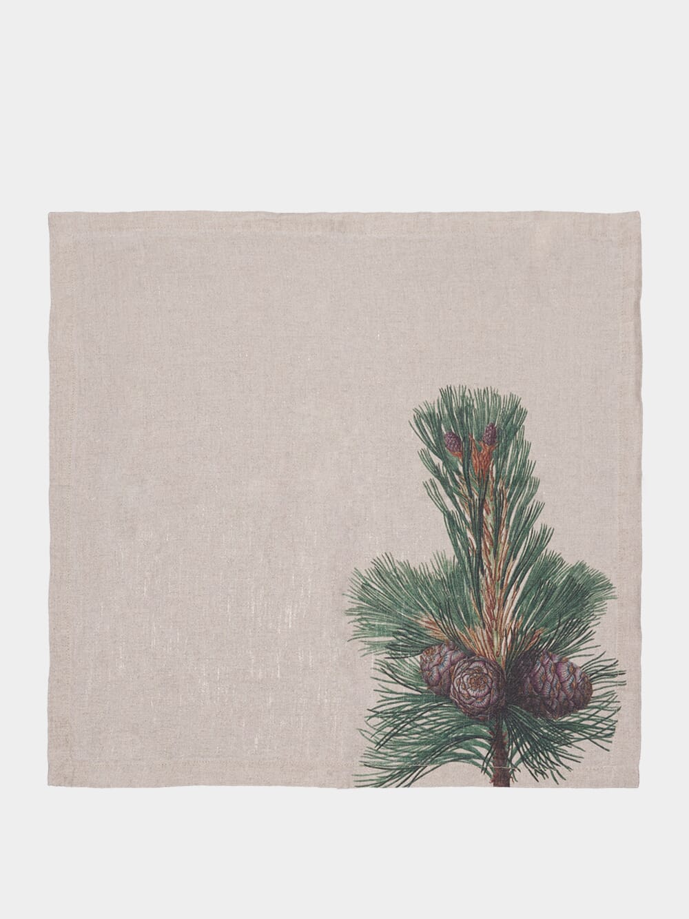 LinoroomSet of 6 Conifers Trees Linen Napkins at Fashion Clinic