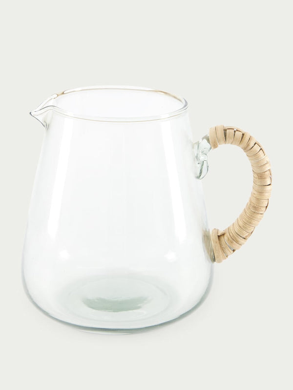 Madam StoltzGlass Jug With Bamboo Handle at Fashion Clinic