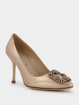 Manolo BlahnikHangisi 90mm Leather Pumps at Fashion Clinic