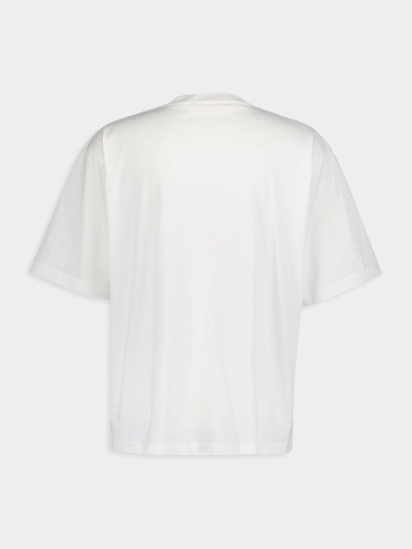 MarniPrinted White Cotton T-Shirt at Fashion Clinic