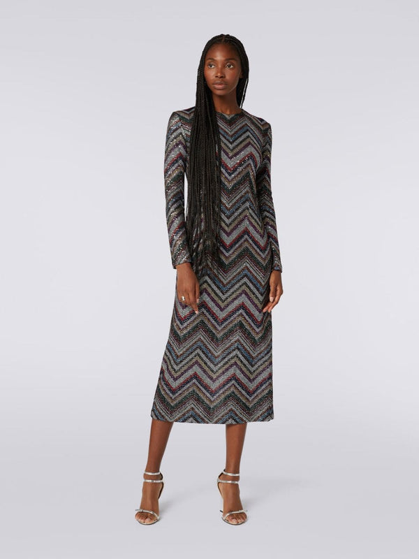MissoniLong Zigzag And Sequins Dress at Fashion Clinic