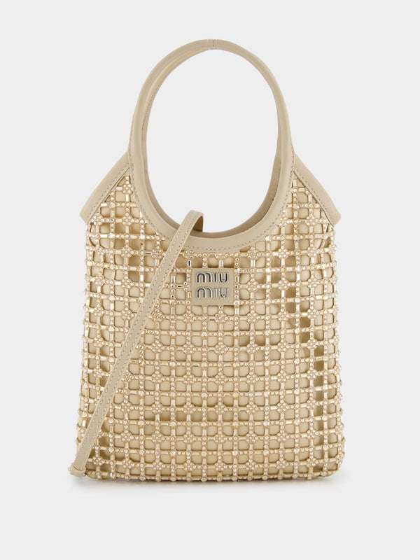 Miu MiuCrystal Embellished Satin Bag at Fashion Clinic