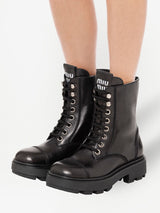 Miu MiuMilitary boots at Fashion Clinic