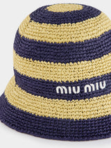 Miu MiuViscose Raffia Hat at Fashion Clinic
