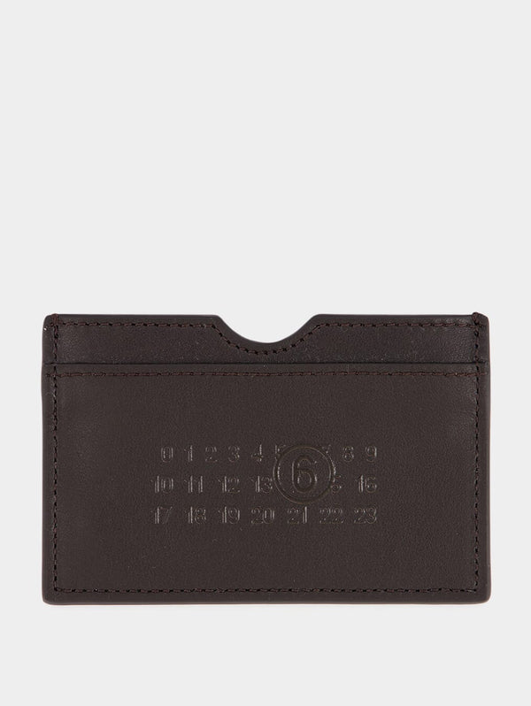 MM6 Maison MargielaLogo-Embossed Leather Cardholder at Fashion Clinic