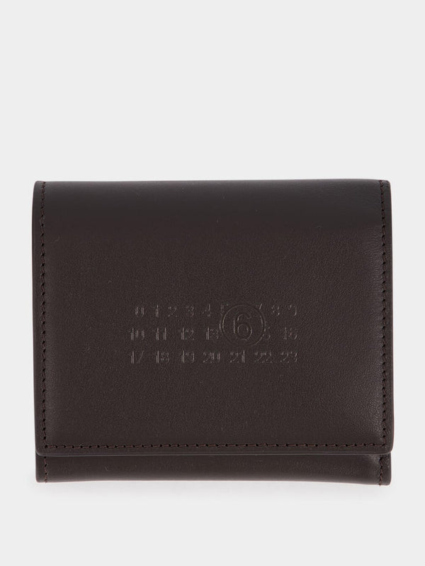 MM6 Maison MargielaNumber-Motif Leather Wallet at Fashion Clinic