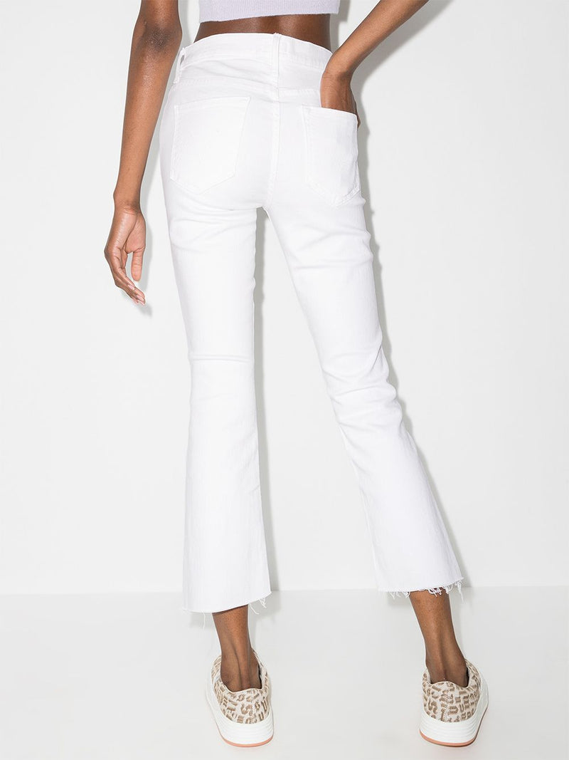 MotherInsider Crop Step Trousers at Fashion Clinic