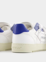 Off-White5.0 Low-Top White and Blue Sneakers at Fashion Clinic