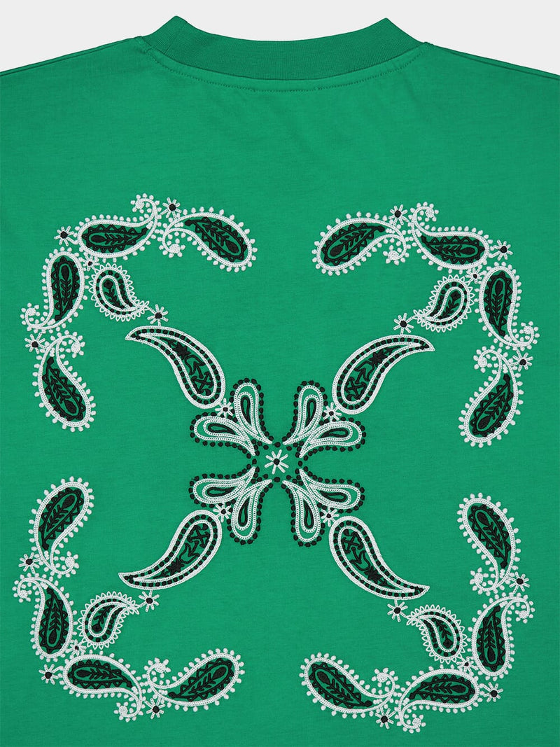 Off-WhiteBandana Arrow Green T-Shirt at Fashion Clinic