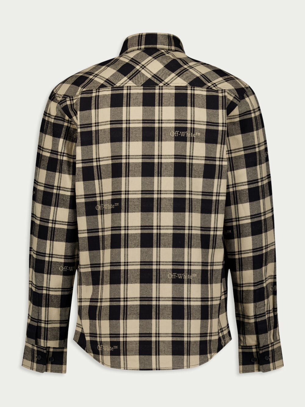 Off-WhiteCheck-Print Flannel Shirt at Fashion Clinic