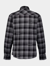 Off-WhiteChecked Flannel Cotton Shirt at Fashion Clinic