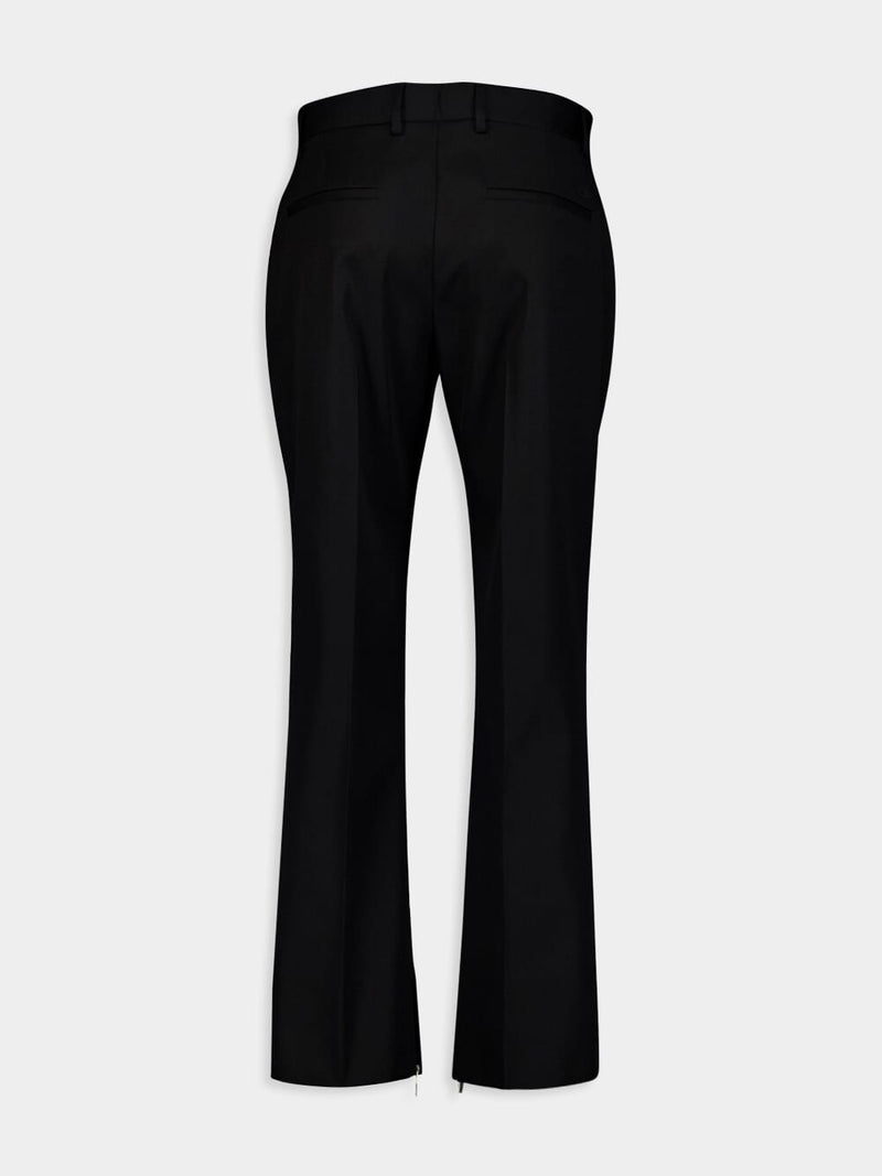 Off-WhiteClassic Straight-Leg Wool Trousers at Fashion Clinic