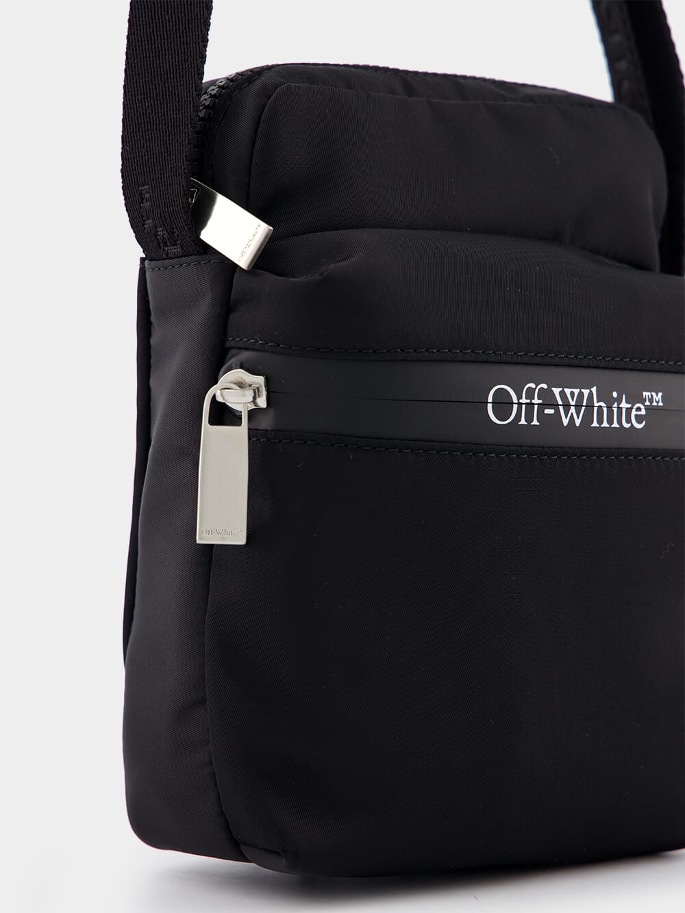 Off-WhiteLogo-Print Shell Messenger Bag at Fashion Clinic