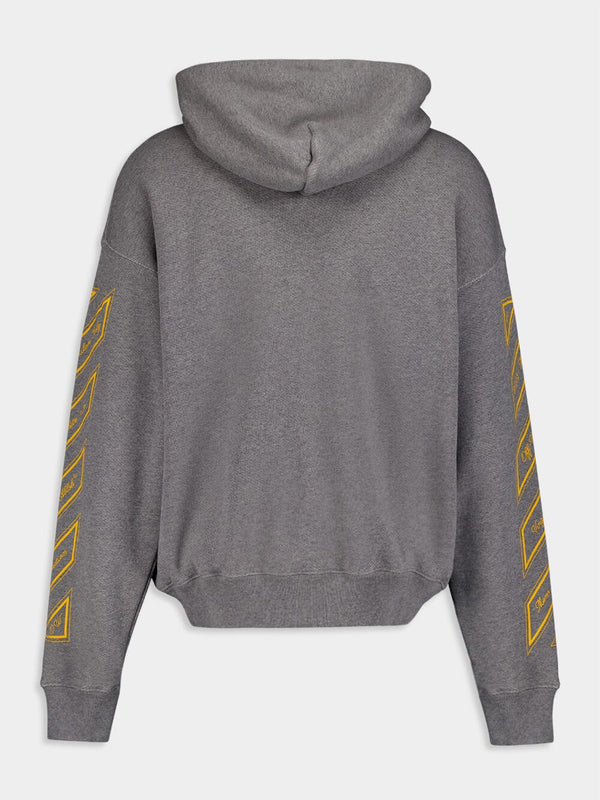 Off-WhiteOw 23 Skate Grey Hoodie at Fashion Clinic