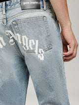 Palm AngelsBack Logo jeans at Fashion Clinic