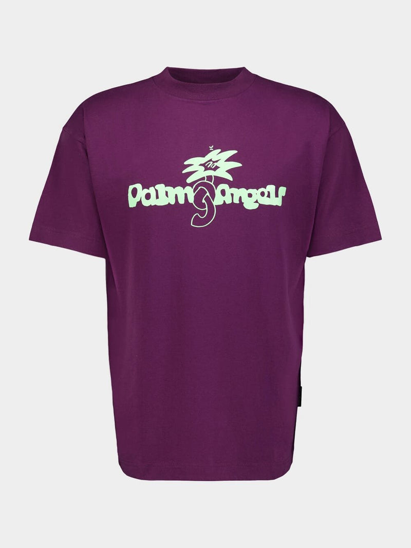 Palm AngelsLogo-Print Organic Cotton T-Shirt at Fashion Clinic