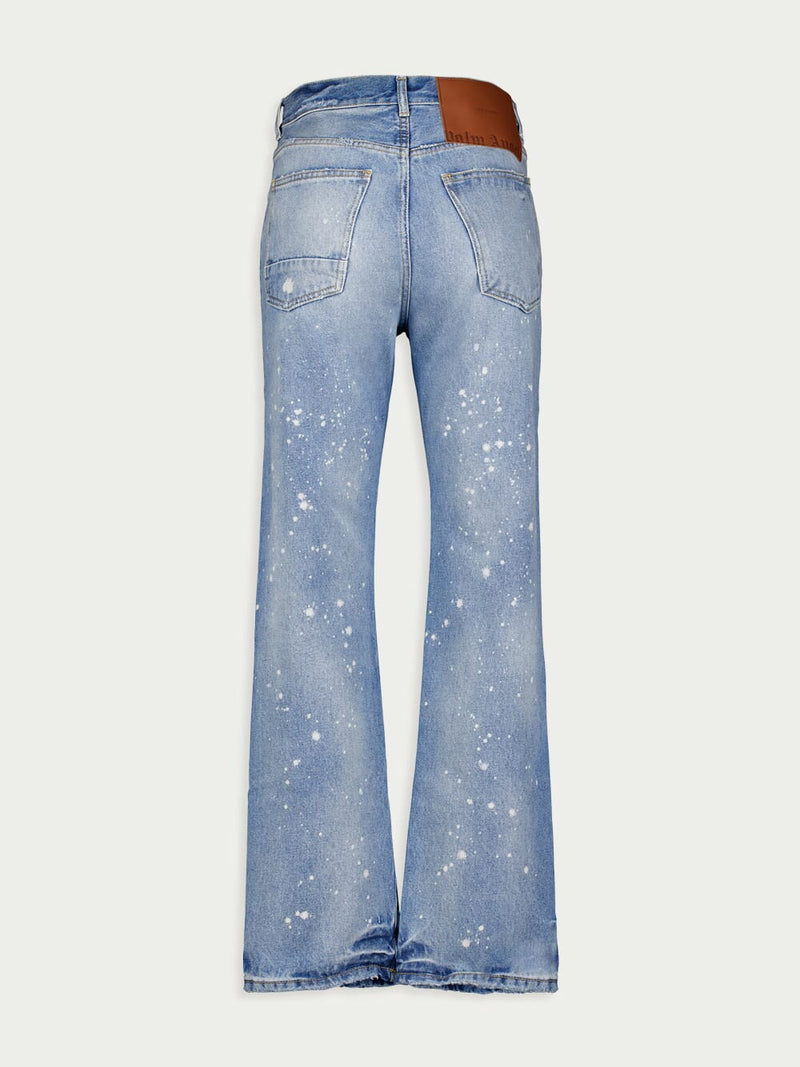 Palm AngelsPaint-Splatter Straight Jeans at Fashion Clinic