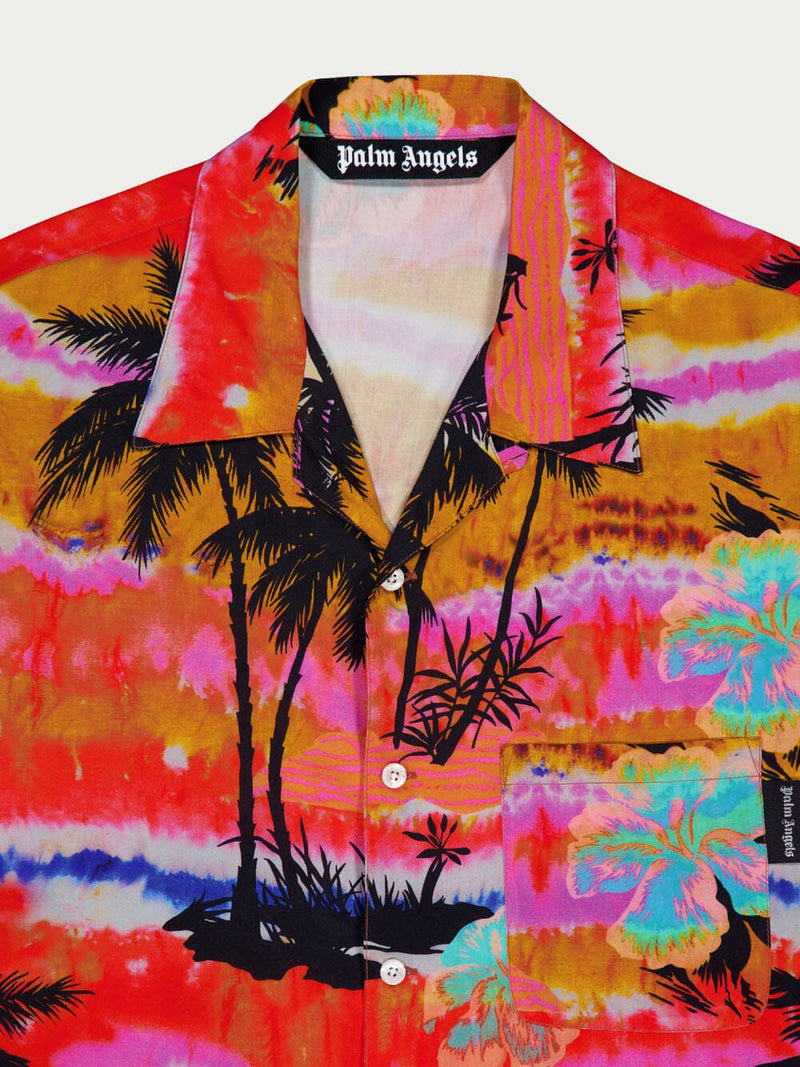 Palm AngelsPalm Tree-Print Shirt at Fashion Clinic