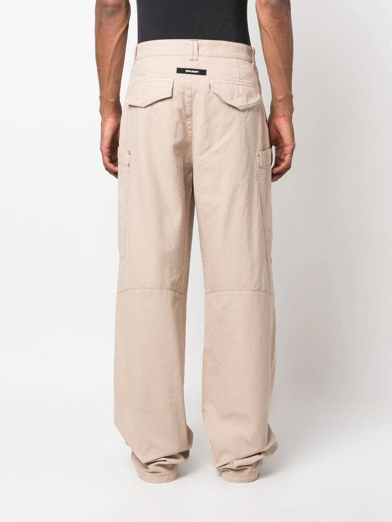 Palm AngelsWide-Leg Cotton Cargo Trousers at Fashion Clinic