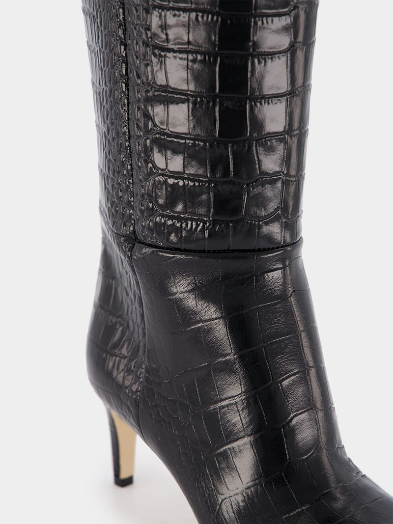Croc stiletto 2025 boots